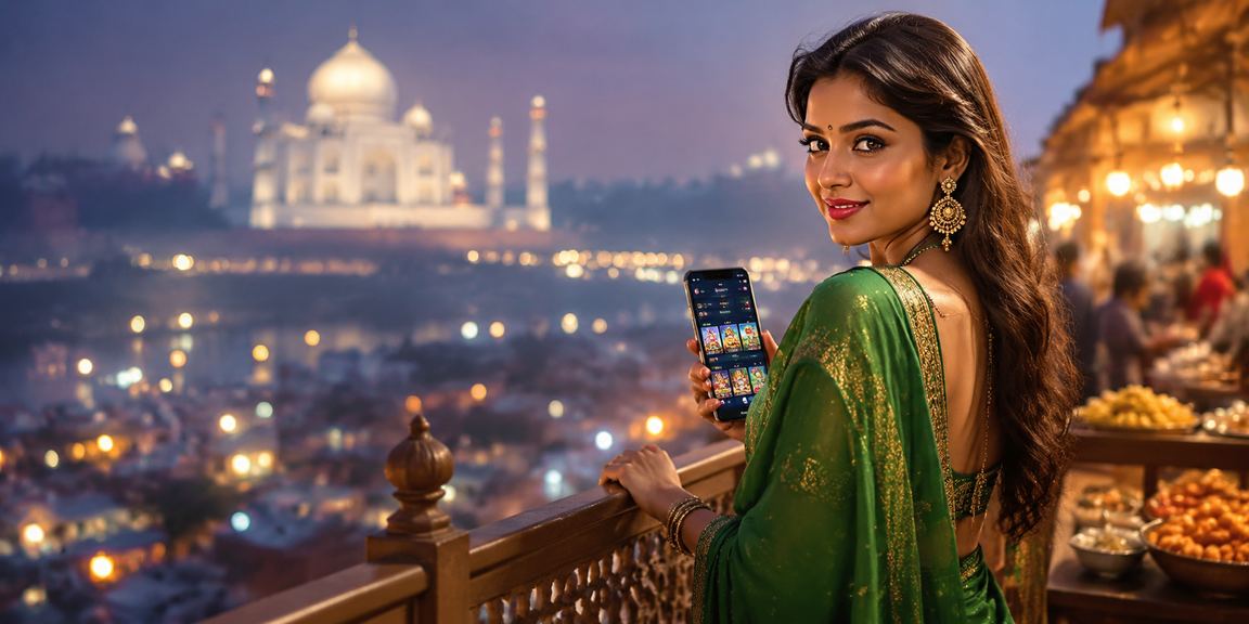 Indian cricket fan placing sports bets on smartphone